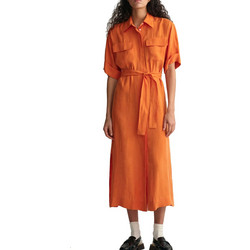Gant Midi Καθημερινό Φόρεμα Σεμιζιέ Πορτοκαλί 4503253