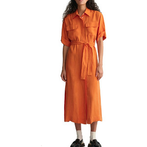 Gant Midi Καθημερινό Φόρεμα Σεμιζιέ Πορτοκαλί 4503253