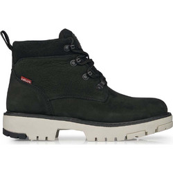 Levi's Γυναικεία Μποτάκια Αστραγάλου Suede Μαύρα με Χοντρό Χαμηλό Τακούνι 233618-932-59