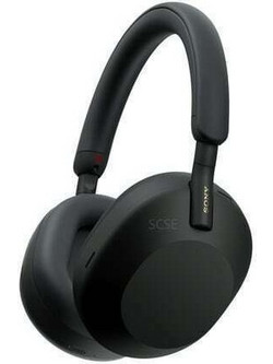 Sony tooth WH-1000XM5 Ασύρματα Bluetooth Ακουστικά Over Ear με Noise Canceling Μαύρα
