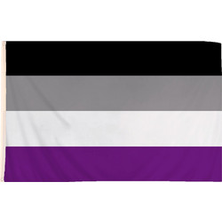 5 x 3 Feet Asexual Flag with Brass Eyelets