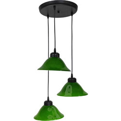 Heronia Lighting Green Κρεμαστό Φωτιστικό Οροφής Τρίφωτο E27 Πράσινο 02-0359