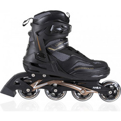 Amila Inline Rollers Ενηλίκων Μαύρα Χρυσά 49076