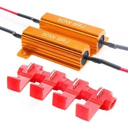 Αντίσταση 50W 6RJ 12V 2 τμχ Πορτοκαλί