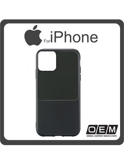 Θήκη Πλάτης - Back Cover, Silicone Σιλικόνη Window TPU Black Μαύρο For iPhone 12 Mini