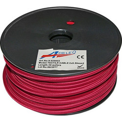 Adeleq Καλώδιο Κορδόνι Διακοσμητικό 2x0.50mm2 Τιμή Ανά Μέτρο Γκρενά(Φούξια) 9-025022