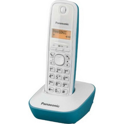 Panasonic KX-TG1611 Ασύρματο Τηλέφωνο Λευκό Τιρκουάζ