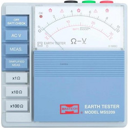 Αναλογικό γειωσόμετρο SMART SENSOR MS-5209 με μηχανισμό αυτοελέγχου & ένδειξη σωστής λειτουργίας - 722-030520900