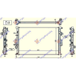 Ψυγειο Για Ολα ΒΕΝΖΙΝΗ/ΠΕΤΡΕΛΑΙΟ ΜΗΧΑΝΙΚΟ/ΑΥΤΟΜΑΤΟ (670x449x26) (KOYO) Land Rover Discovery Sport 14-19 - 690806335
