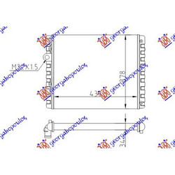 Ψυγειο Για Ολα Μχ -AC (43x38)(ΠΑΡ.ΟΔΗΓ) (VALEO CLASSIC) Seat Arosa 97-00 - 043006305