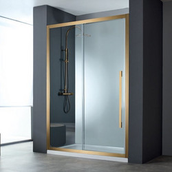Καμπίνα Ντουζιέρας Ευθύγραμμη Devon Noxx 148-151x200cm Clean Glass Bronze Brushed