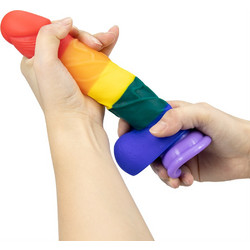 ToyJoy Lover Ρεαλιστικό Dildo με Βεντούζα & Όρχεις 20cm Πολύχρωμο