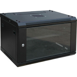 RACK03 KΑΜΠΙΝΑ ΕΠΙΤΟΙΧΙΑ ΜΕ ΓΥΑΛΙΝΗ ΠΟΡΤΑ 19'' 9U (600X450X505)