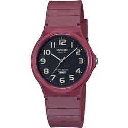 Casio Standard Ανδρικό Ρολόι με Μπορντό Καουτσούκ Λουράκι MQ-24UC-4BEF