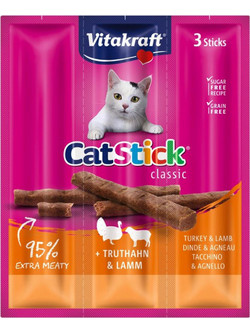 Vitakraft CatStick with Lamb & Turkey 3x18gr