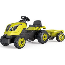 Smoby Farmer XL Ποδοκίνητο Παιδικό Τρακτέρ με Καρότσα Lime