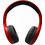 SBS Music Hero Wireless Ασύρματα Bluetooth Ακουστικά On Ear Κόκκινα