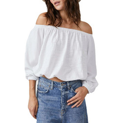 Free People Parfait Bubble Γυναικείο Καλοκαιρινό Top Λευκό OB1626332-PAINTED