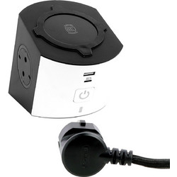 Πολύπριζο 2 Θέσεων Σούκο Wirless Charger USB A+C