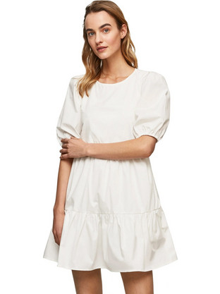 Pepe Jeans Bella Mini Καλοκαιρινό Καθημερινό Φόρεμα Λευκό PL953238