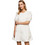 Pepe Jeans Bella Mini Καλοκαιρινό Καθημερινό Φόρεμα Λευκό PL953238