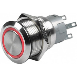 Mastervolt Push Button Momentary ON/OFF Red LED 80-911-0060-00