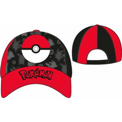 Pokemon Καπέλο Υφασμάτινο Μαύρο 56-58