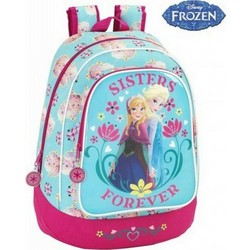 Safta Frozen Σχολική Τσάντα Πλάτης Δημοτικού Μπλε 611515572