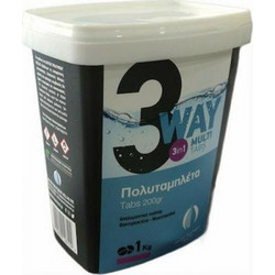 Πολυταμπλέτα πισίνας Multi-action 200gr 1KG 3in1