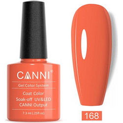 Canni 168 Salmon Pink Ημιμόνιμο Βερνίκι Νυχιών 7.3ml