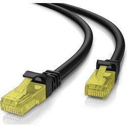 Powertech U/UTP Cat.5e Καλώδιο Δικτύου Ethernet 0.5m Black / Yellow CAB-N264