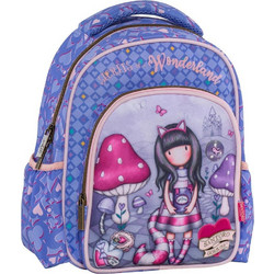 Santoro Gorjuss Cheshire Cat Σχολική Τσάντα Πλάτης Νηπιαγωγείου Μωβ Ροζ 237292
