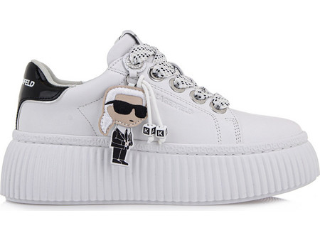 Karl Lagerfeld Γυναικεία Sneakers Flatforms Λευκά KL42376N-011