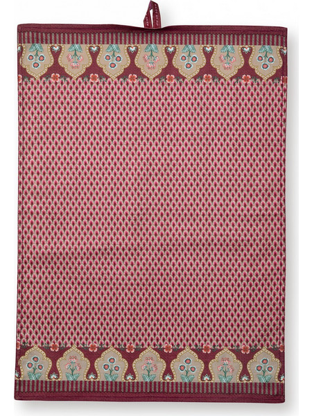PIP STUDIO FLOWER FESTIVAL RED ΠΕΤΣΕΤΑ ΓΕΩΜ. 50cm X 70cm ΒΑΜΒΑΚΙ