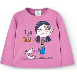 Boboli Παιδικό T-Shirt Μακρυμάνικο Λιλά 297053-6114