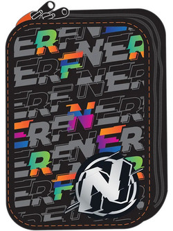 Gim Nerf Pattern Κασετίνα Γεμάτη με 2 Θήκες Πολύχρωμη 336-34100