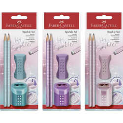 FABER CASTELL ΣΕΤ FC SPARKLE 2 ΜΟΛΥΒΙΑ + ROLL-ON ΓΟΜΑ + ROLL-ON ΔΙΠΛΗ ΞΥΣΤΡΑ ΜΕΤΑΛΛΙΚΑ ΧΡΩΜΑΤΑ ASS. 12310780