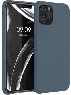 KWmobile Soft Flexible Rubber Cover - Θήκη Σιλικόνης Apple iPhone 11 Pro - Dark Slate (49726.202)