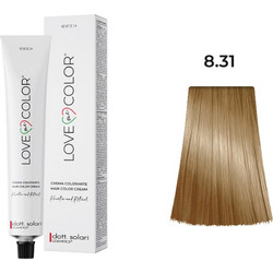 Dott. Solari Love Me+ Color 8.31 Ξανθό Ανοιχτό Μπεζ Μόνιμη Βαφή Μαλλιών 100ml