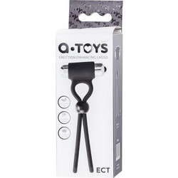 A-Toys Erection Enhancing Lasso Ect Ρυθμιζόμενα Δαχτυλίδι Πέους Σιλικόνης με Δόνηση Μαύρο