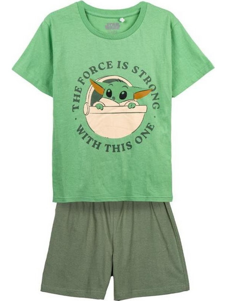 ΠΥΤΖΑΜA παιδική Short Pyjamas The Mandalorian Grogu Αν.Πράσινο/Σκ.Πράσινο 2900001340