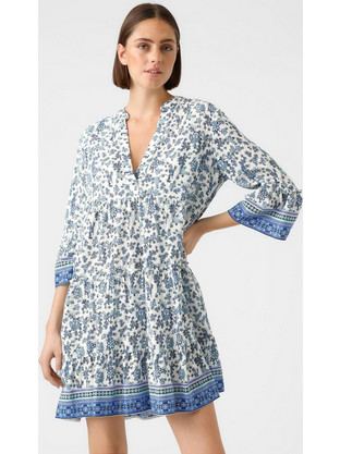 Vero Moda Καθημερινό Φόρεμα Floral Λευκό 10281787