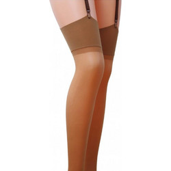 Κάλτσες - Plus Size Transluent Thigh Highs Μπεζ ST001-Beige
