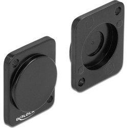 DELOCK κάλυμμα 86791 για D-Type υποδοχές, μεταλλικό, μαύρο 86791