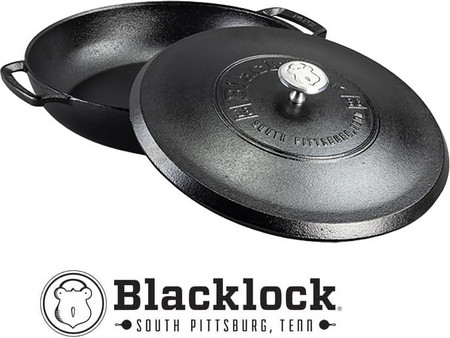 Lodge BL17BR Διπλό Τηγάνι Μαντεμένιο με Καπάκι 30.48cm