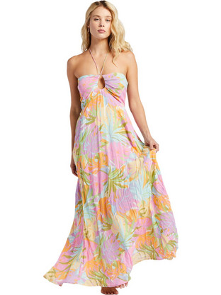 Billabong So Groovy Maxi Καλοκαιρινό Φόρεμα για Γάμο / Βάπτιση Πολύχρωμο ABJWD00548-WMU