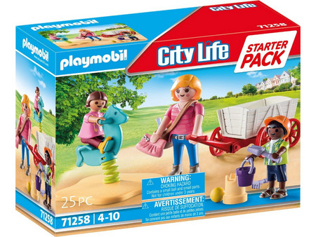Playmobil City Life Νηπιαγωγός με Παιδάκια & Καροτσάκι για 4-10 Ετών 71258