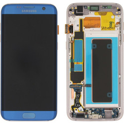 SAMSUNG G935F Galaxy S7 Edge - LCD + Touch Coral Blue Original Service Pack