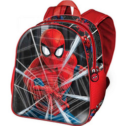 Karactermania Spider-Man Σχολική Τσάντα Πλάτης Δημοτικού Μαύρη Κόκκινη 03533