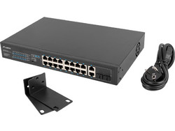 Lanberg RSFE-16P-2C-150 Unmanaged L2 Switch με 16 Θύρες Ethernet 1Gbps και 2 SFP Θύρες